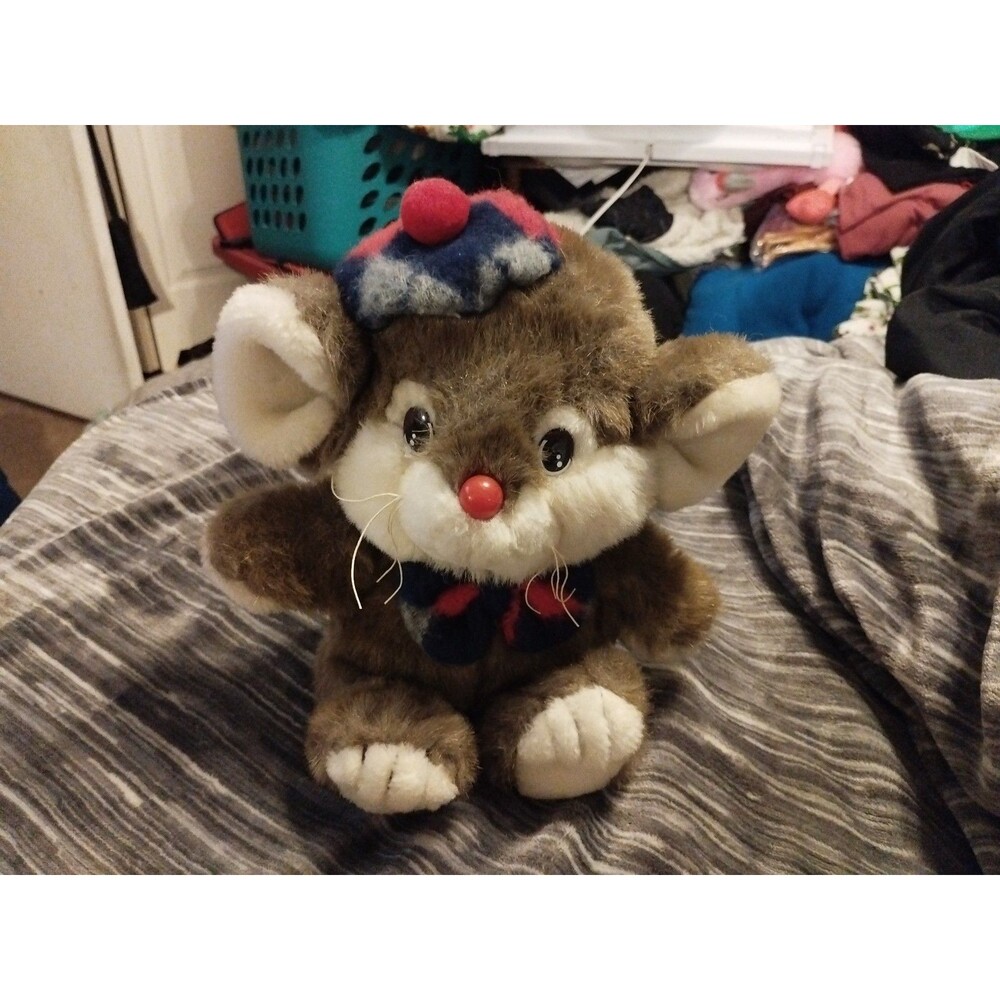 Vintage Target Dayton Hudson Christmas Mouse Lil' Tweaks Plush 10”
